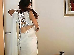Indian College Girl Jasmine Mathur In White..
